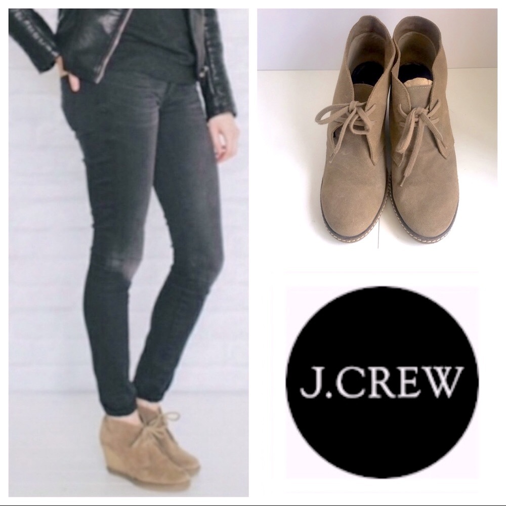 J. Crew MacAlister Wedge Boots. Size 9